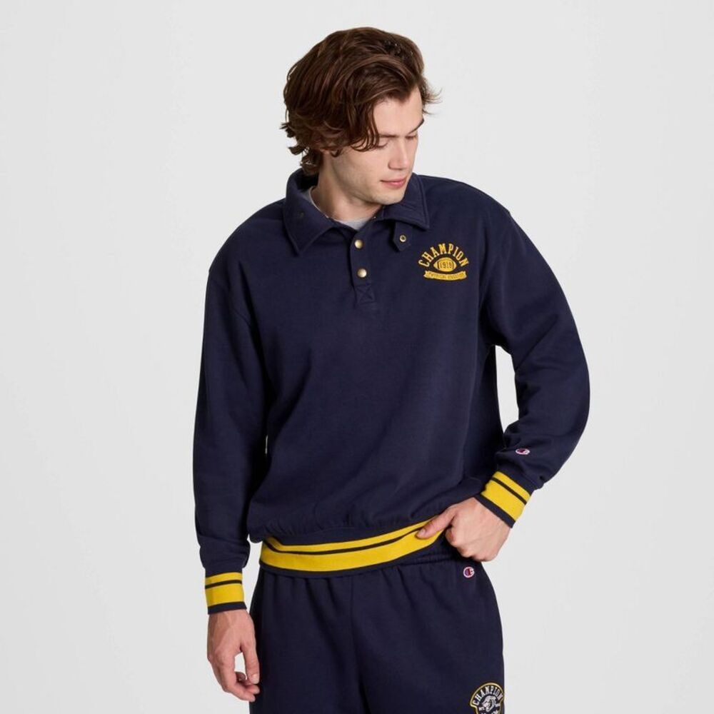 Champion Men's Physical Education Sweatshirt - Navy XXL